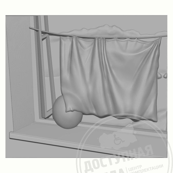 Картина 3D «Натюрморт с шаром», тактильная